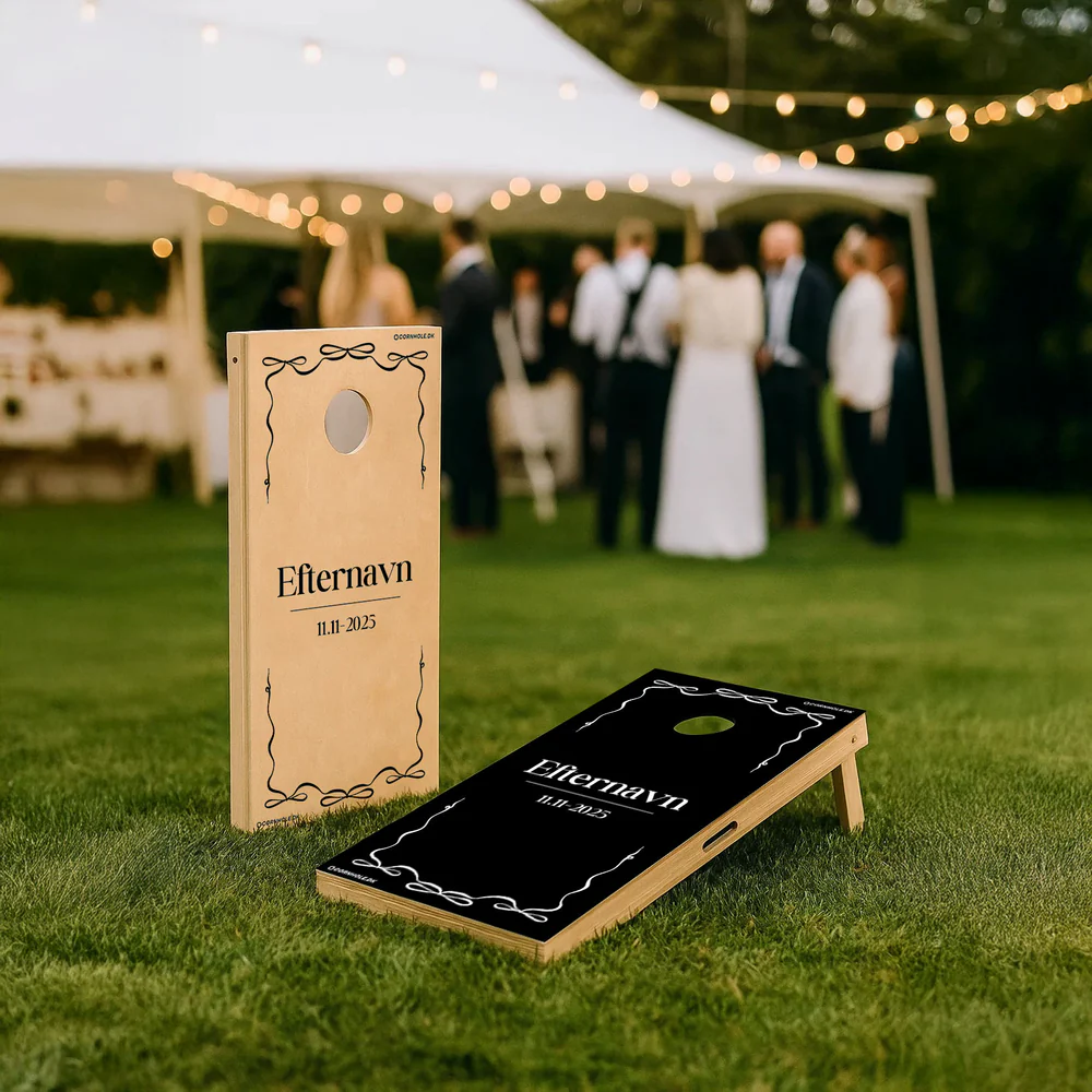 Bruiloftsthema aangepaste cornhole borden